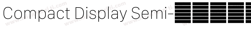 Compact Display Semi字体转换
